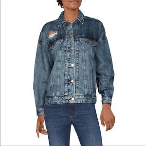 J BRAND DREW DENIM OVERSIZED JACKET